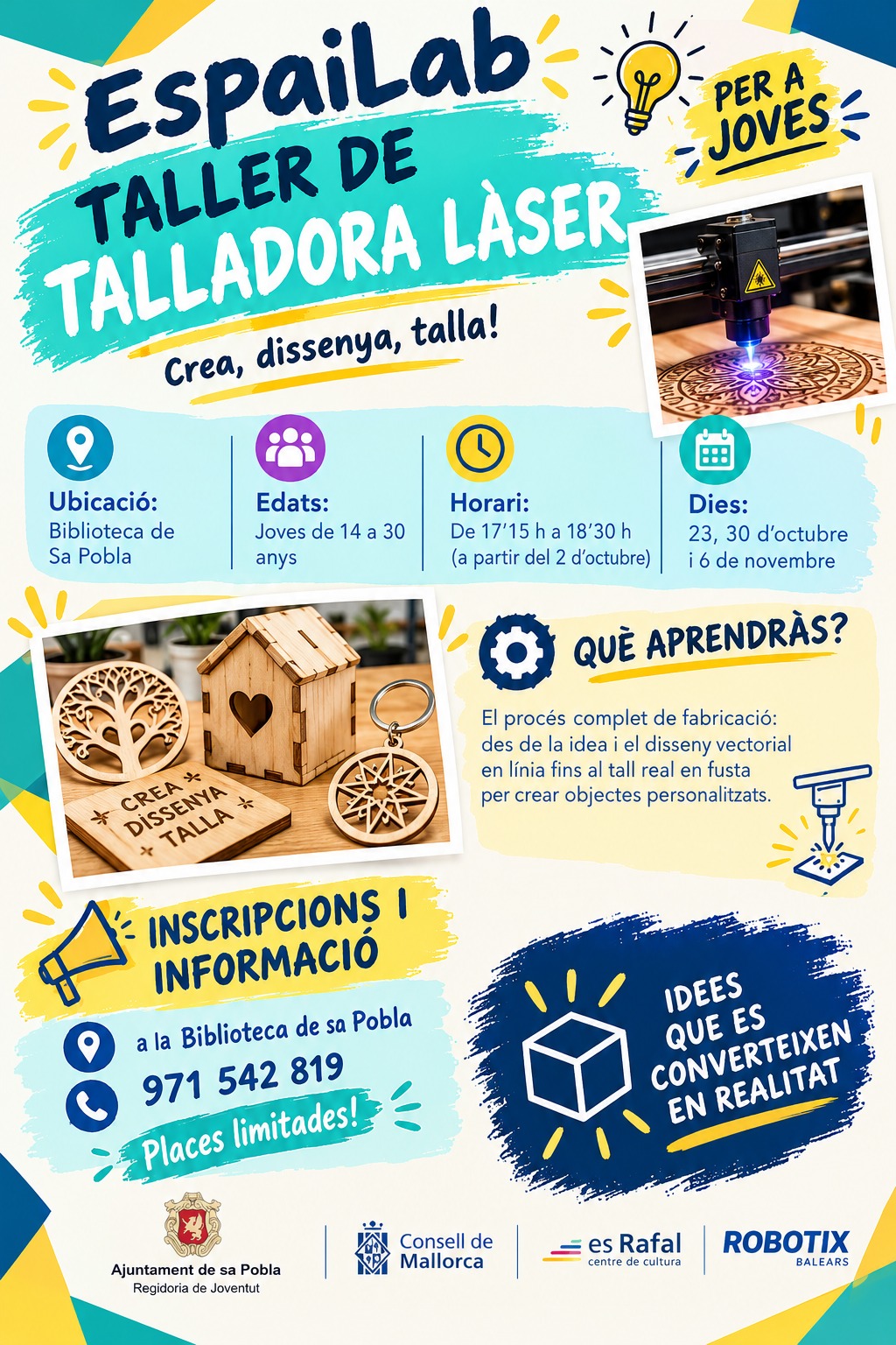 Taller de talladora làser