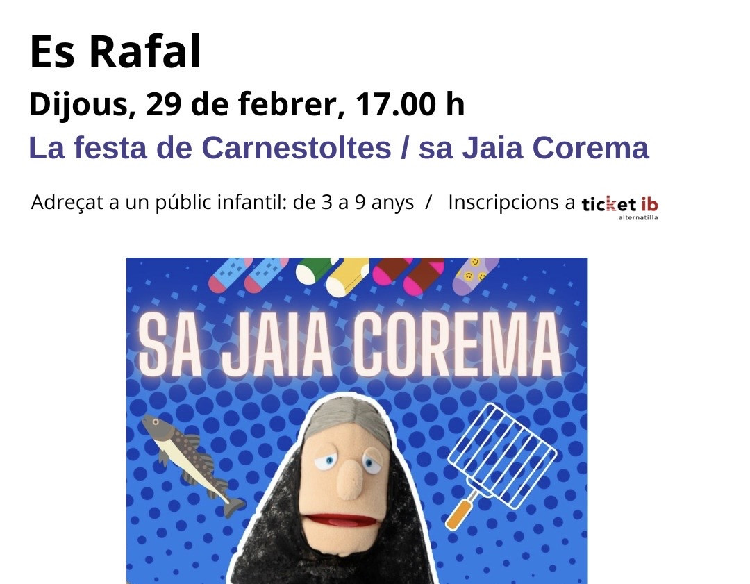 Contacontes "La festa de Carnestoltes/ Sa Jaia Corema" 
