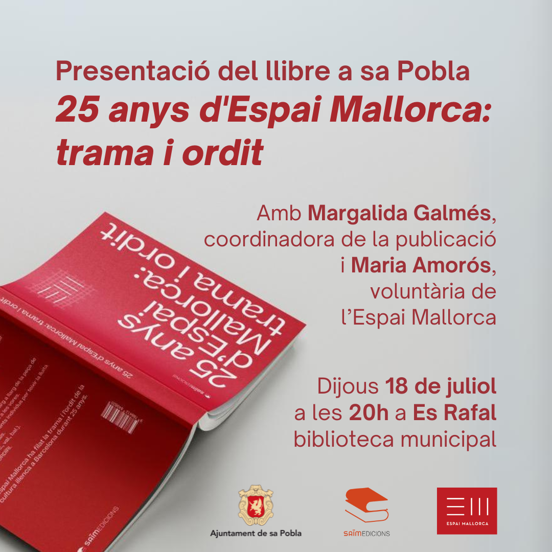 PRESENTACIÓ LLIBRE 25 ANYS D’ESPAI MALLORCA