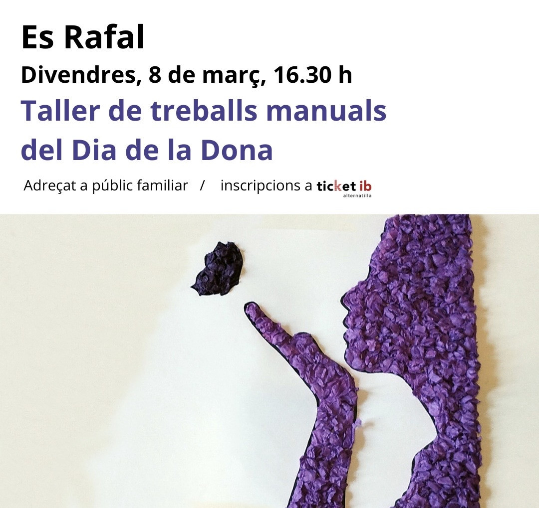 Taller de treballs manuals del Dia de la Dona 