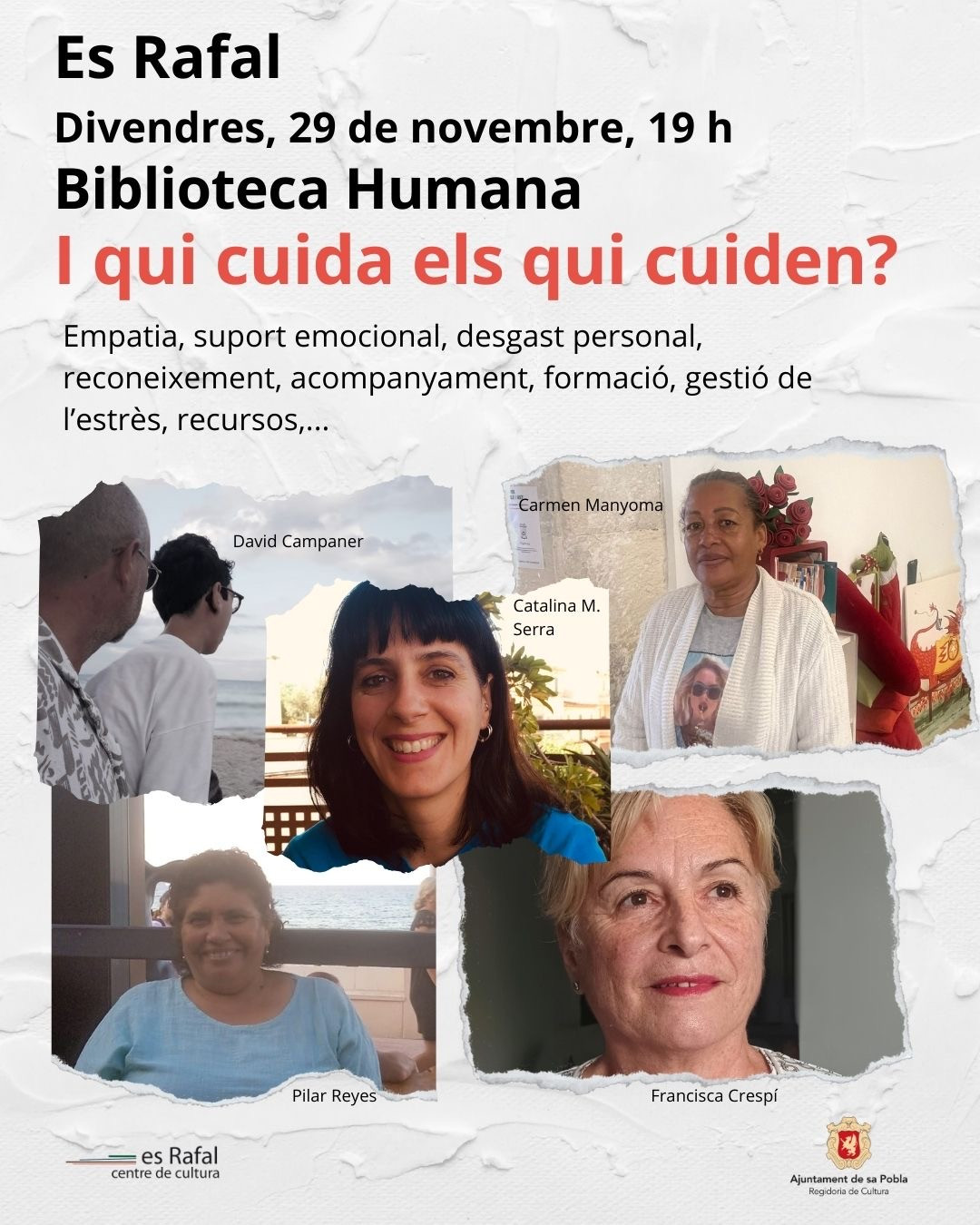 Biblioteca humana «I Qui cuida els que cuiden?