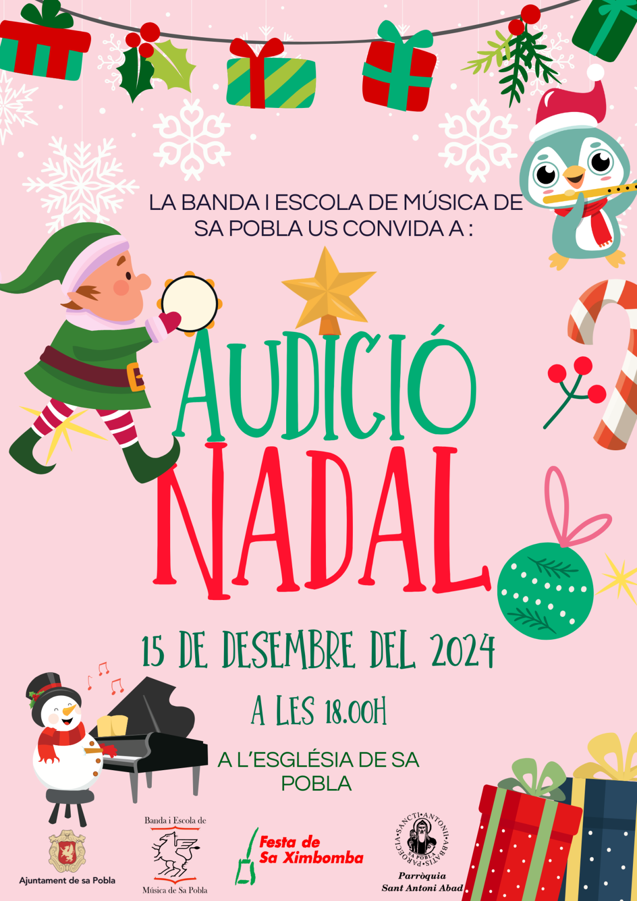 AUDICIÓ DE NADAL DE L’ESCOLA DE MÚSICA