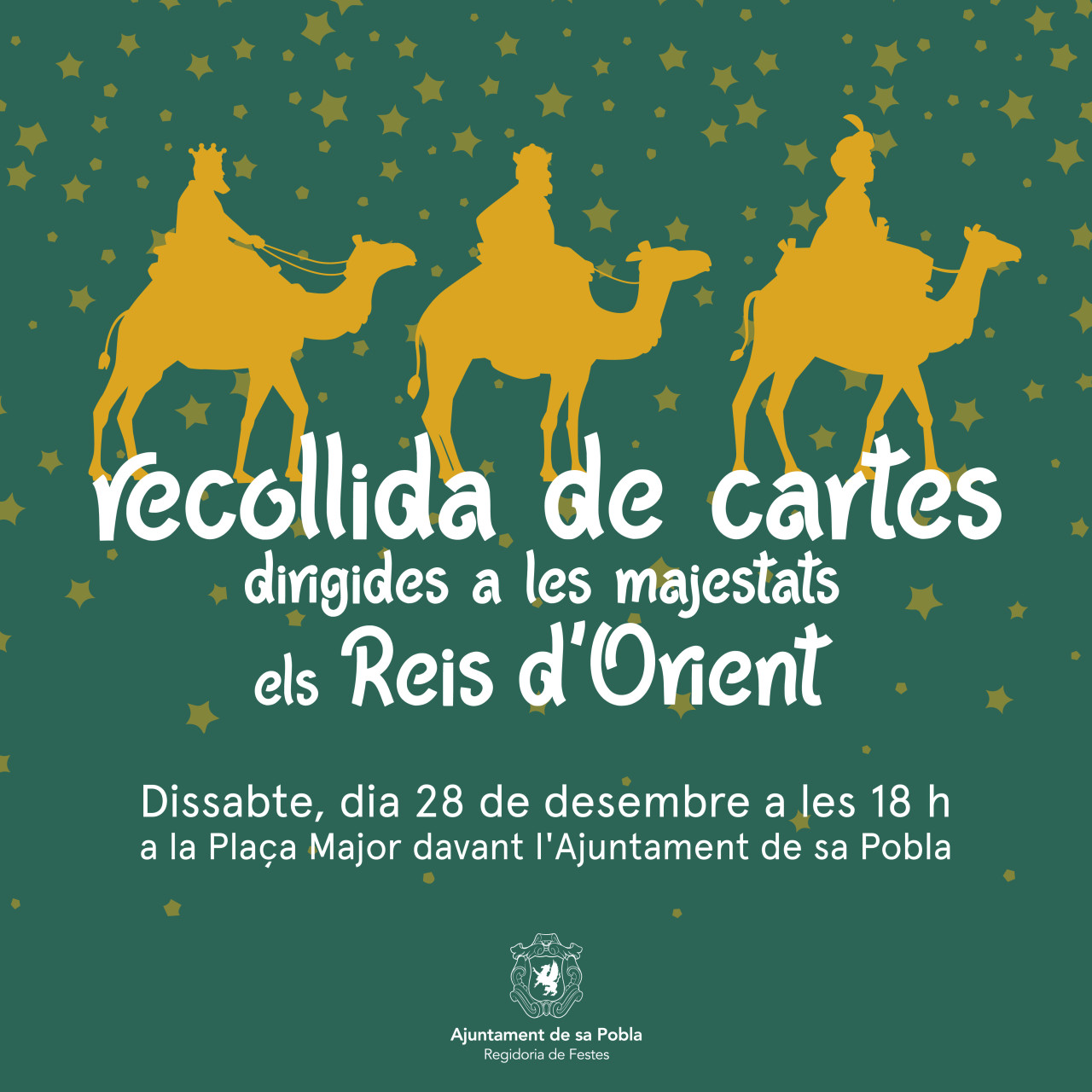 RECOLLIDA DE CARTES DIRIGIDES A LES MAJESTATS ELS REIS D’ORIENT