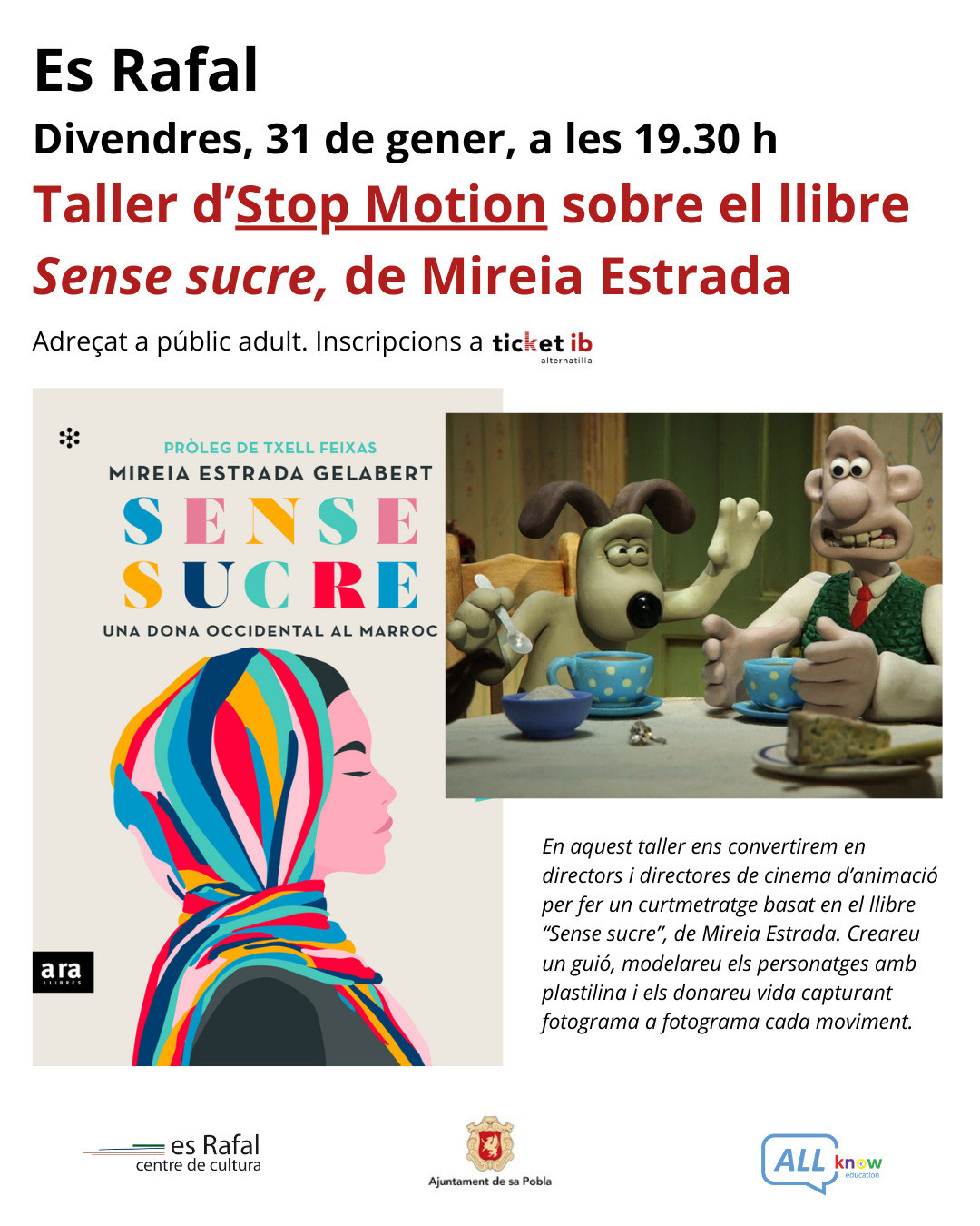 Taller Stop Motion sobre el llibre Sense Sucre