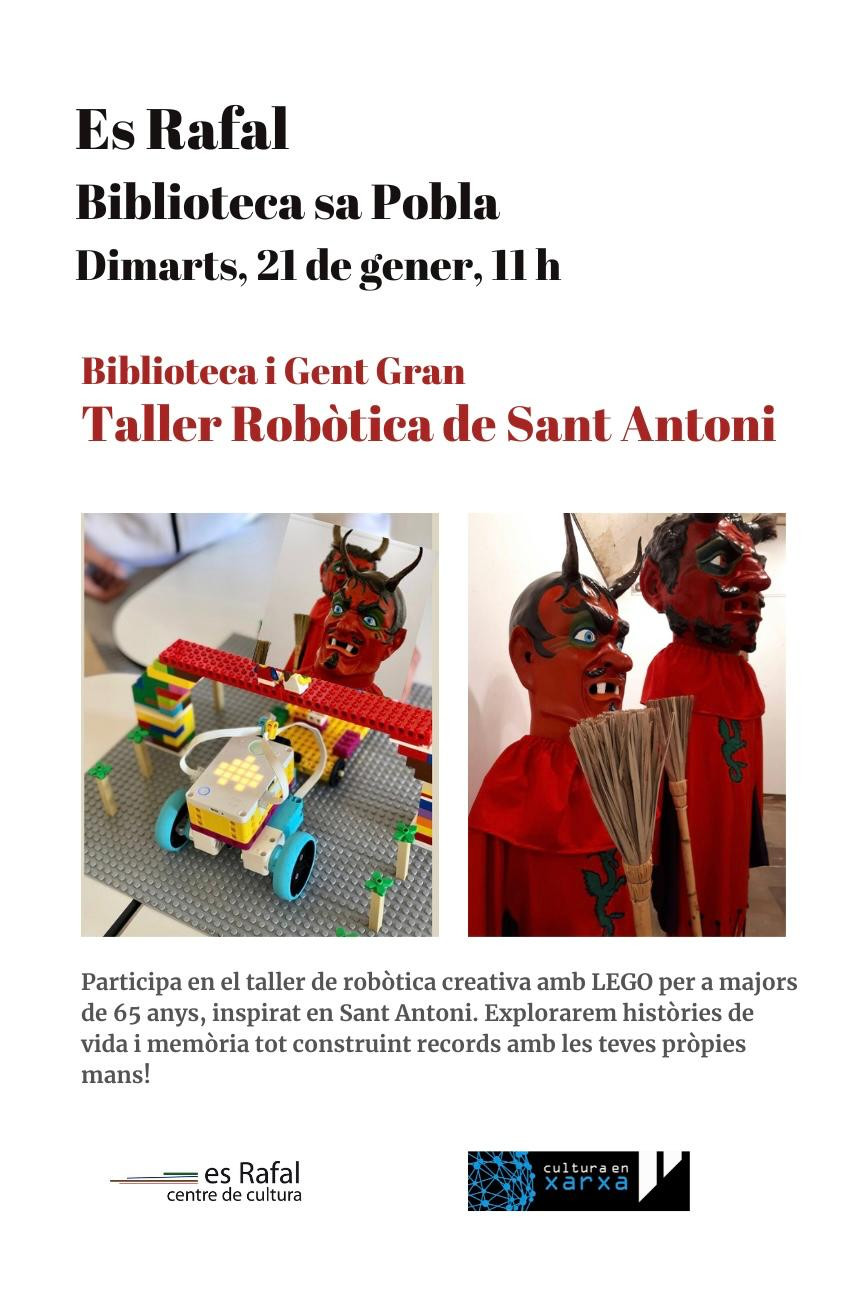 Taller de robòtica de Sant Antoni "Biblioteca i Gent Gran"