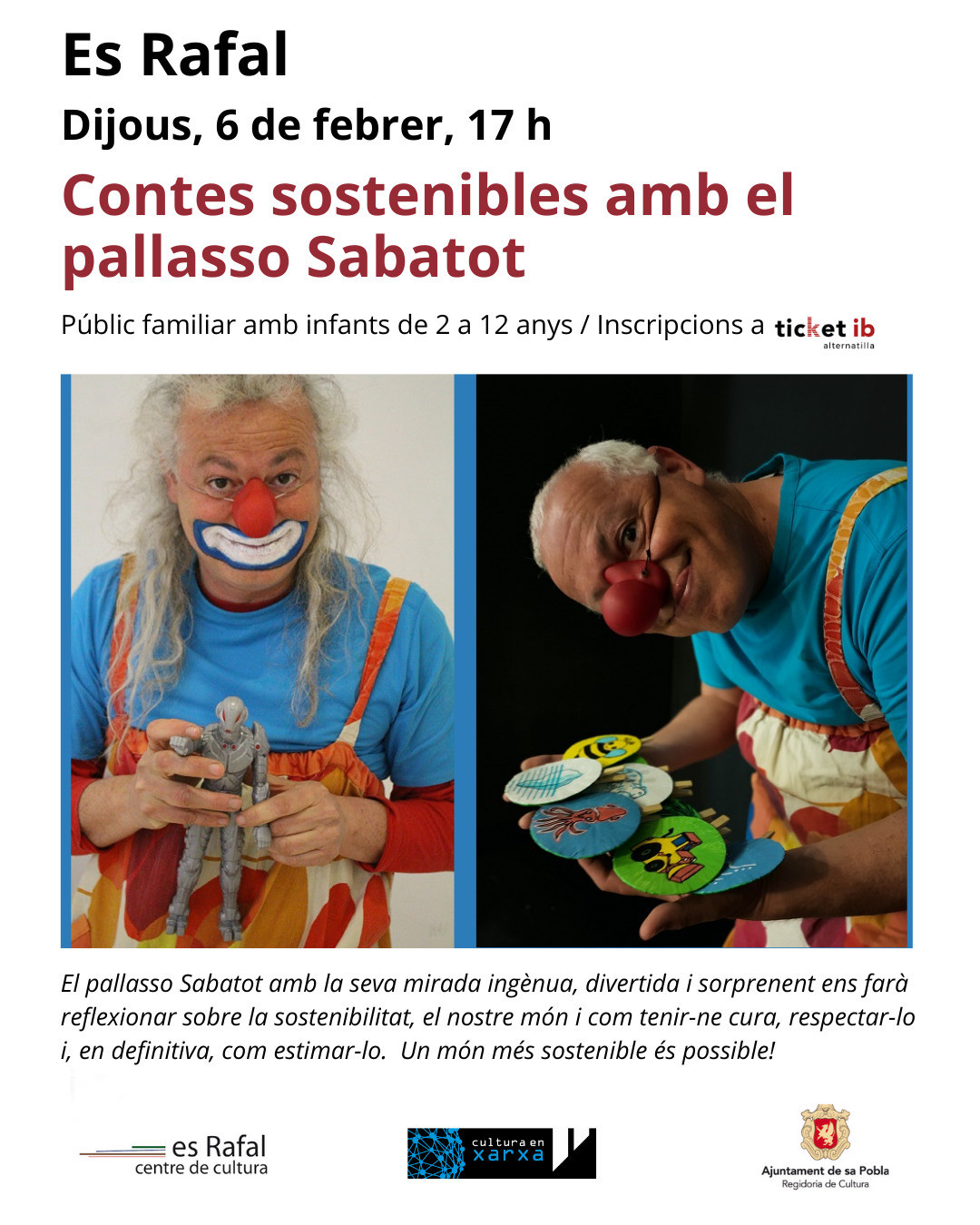 Contes sostenibles amb el pallasso Sabatot