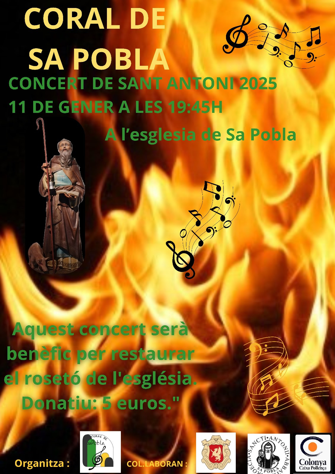 TRADICIONAL CONCERT DE SANT ANTONI DE LA CORAL DE SA POBLA