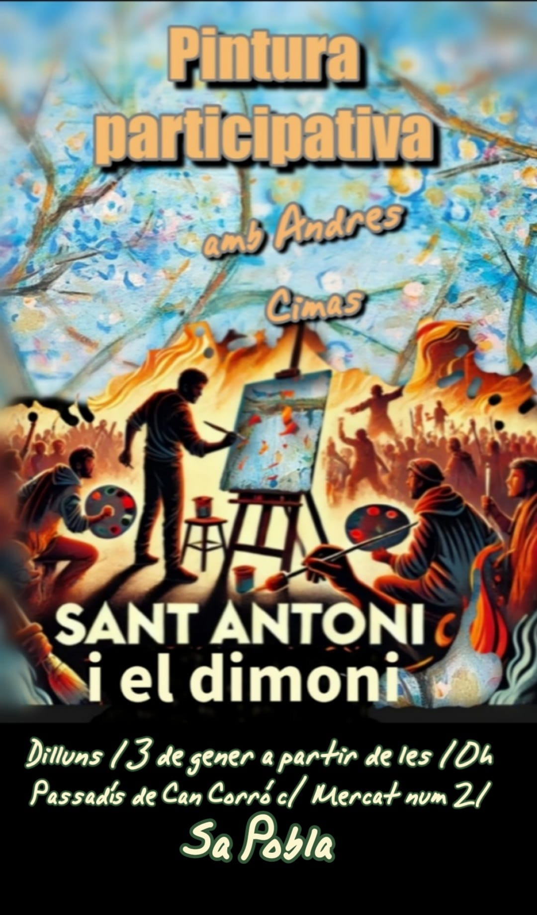 PINTURA PARTICIPATIVA AMB ANDRÉS CIMAS