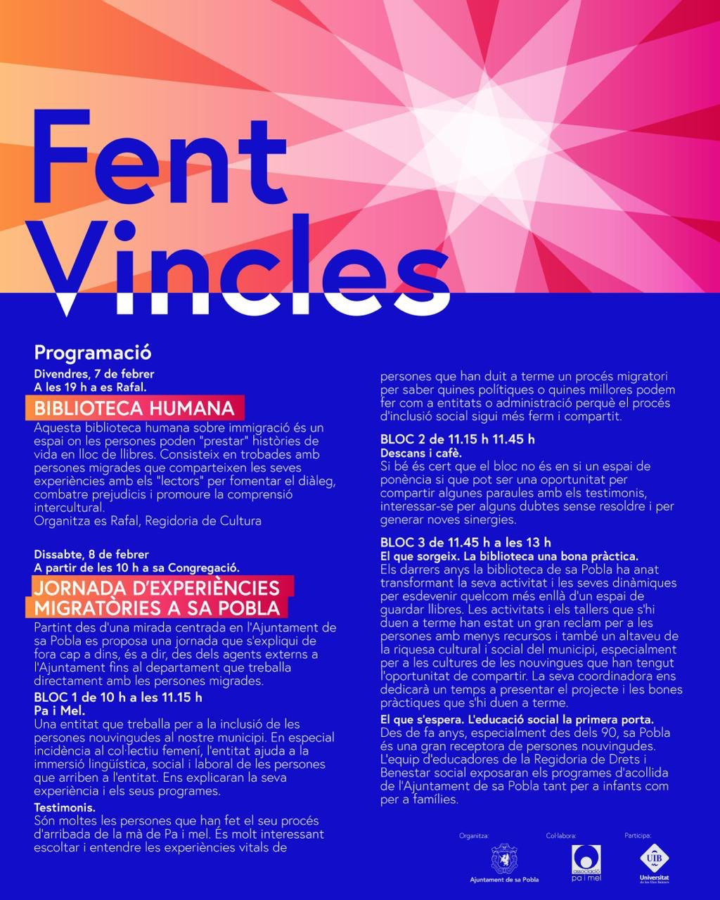 Jornades: "Fent vincles"