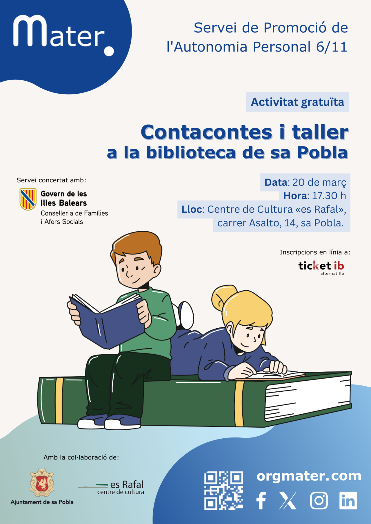 Contacontes i taller a carrec de Mater