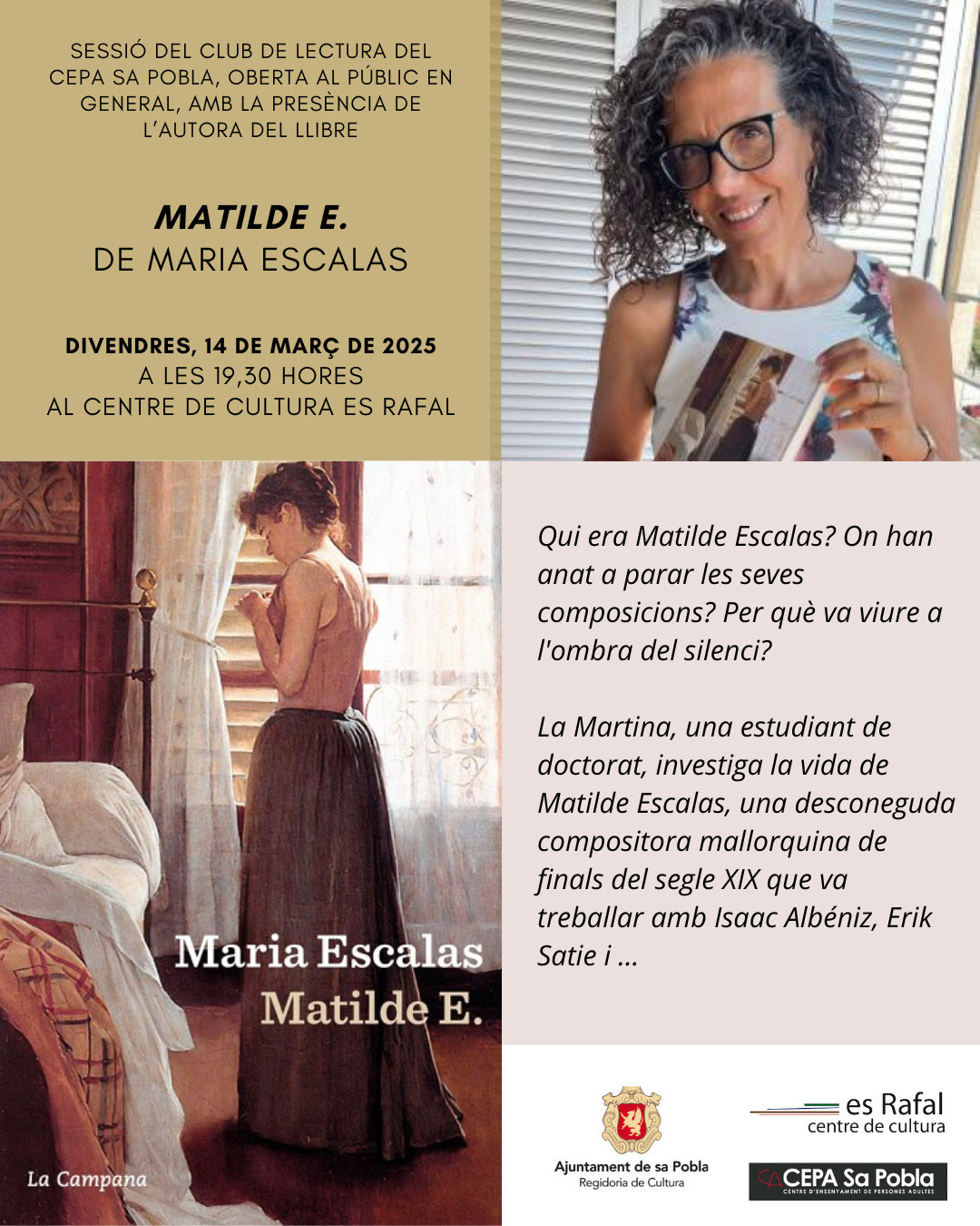 Xerrada literària amb Maria Escales "Matilde E"