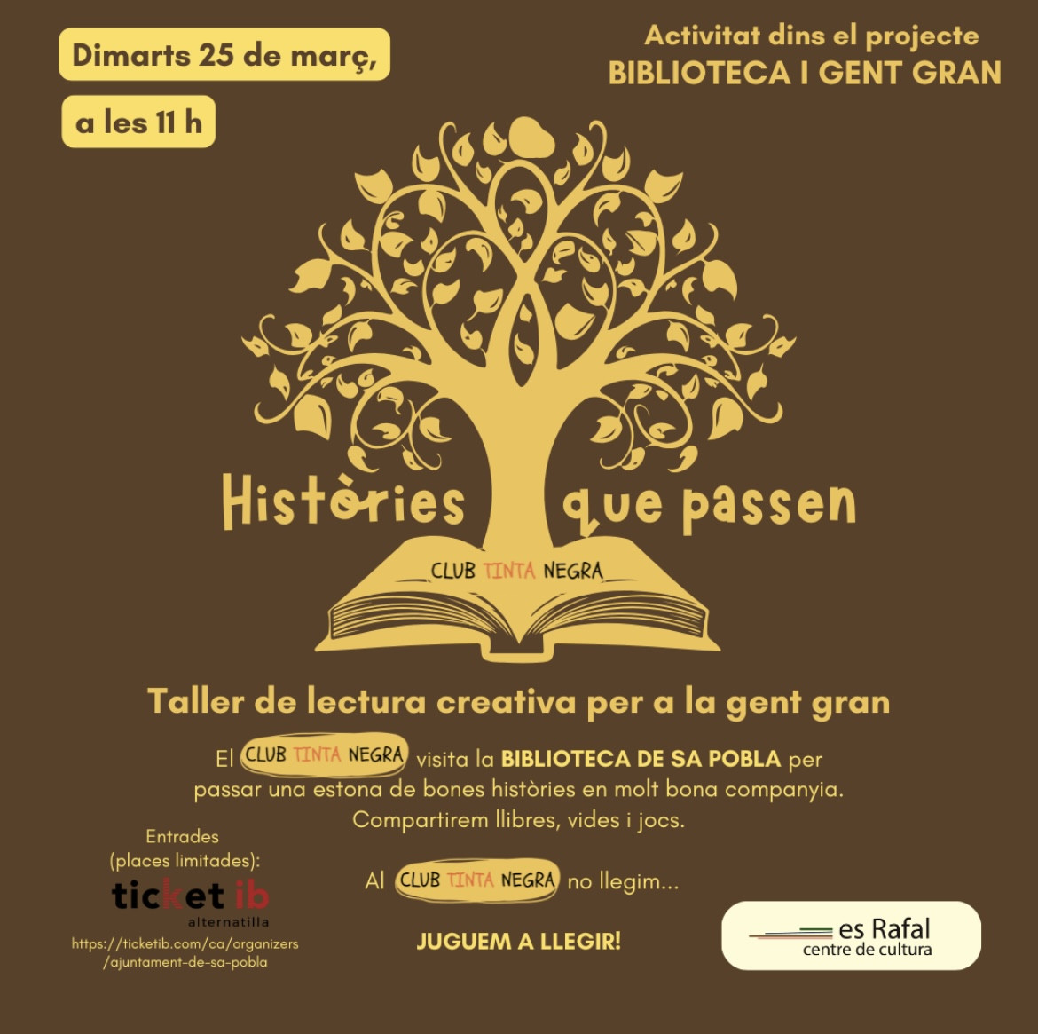 Biblioteca i Gent Gran "Històries que passen"