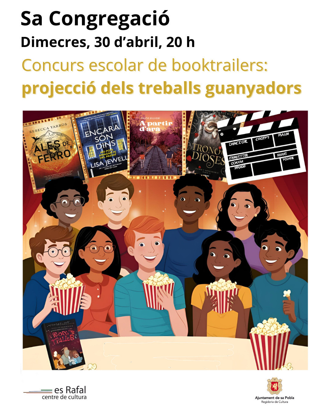 Projeccions dels treballs guanyadors de booktrail Sant Jordi