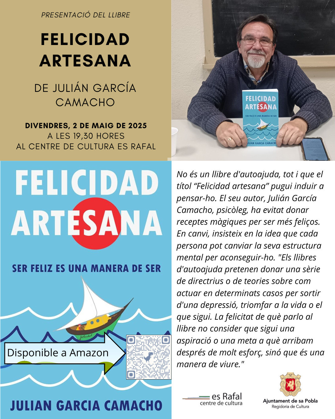 Presentació del llibre "Felicidad Artesana" amb Julian Garcia Camacho