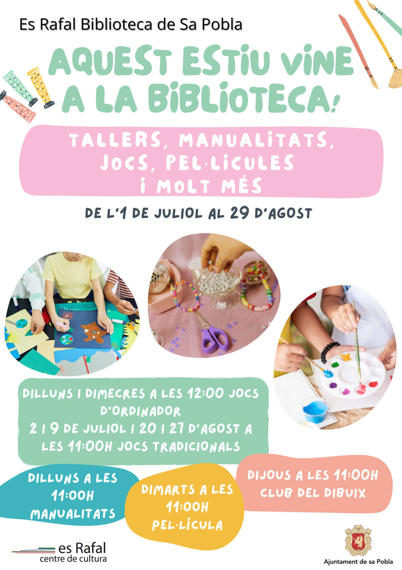 AQUEST ESTIU, LA BIBLIOTECA ÉS TEVA! 