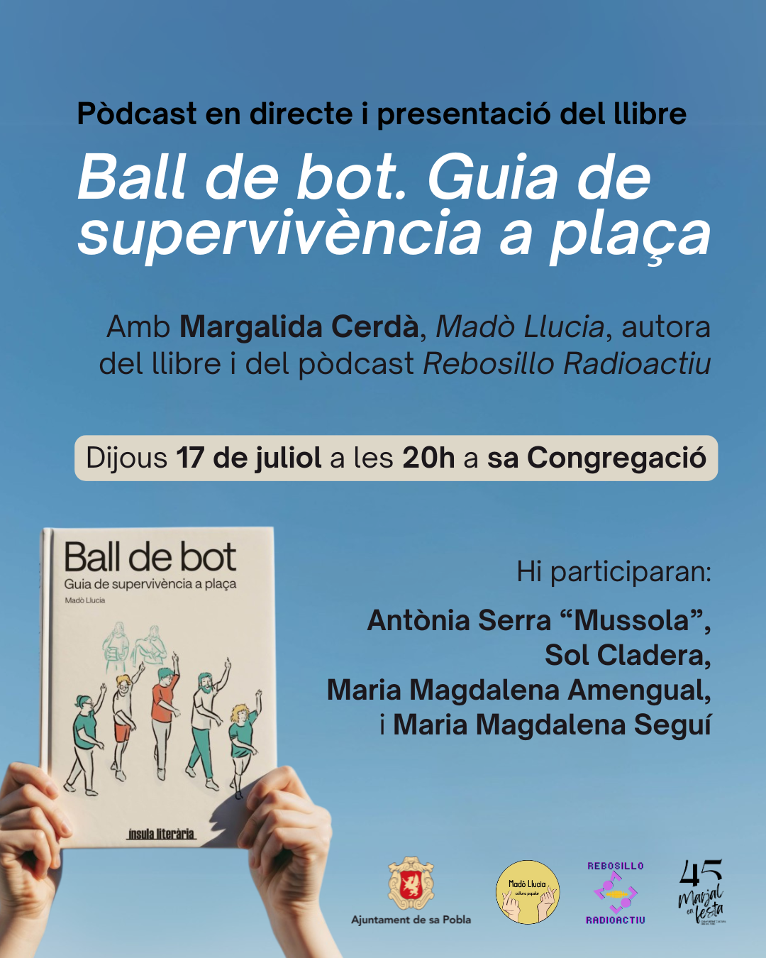PÒDCAST EN DIRECTE I PRESENTACIÓ DEL LLIBRE BALL DE BOT