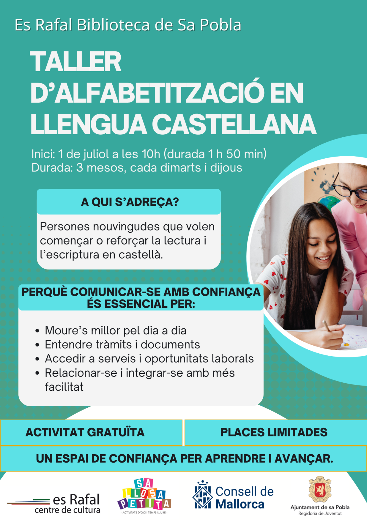 Taller d'alfabetització en llengua castellana