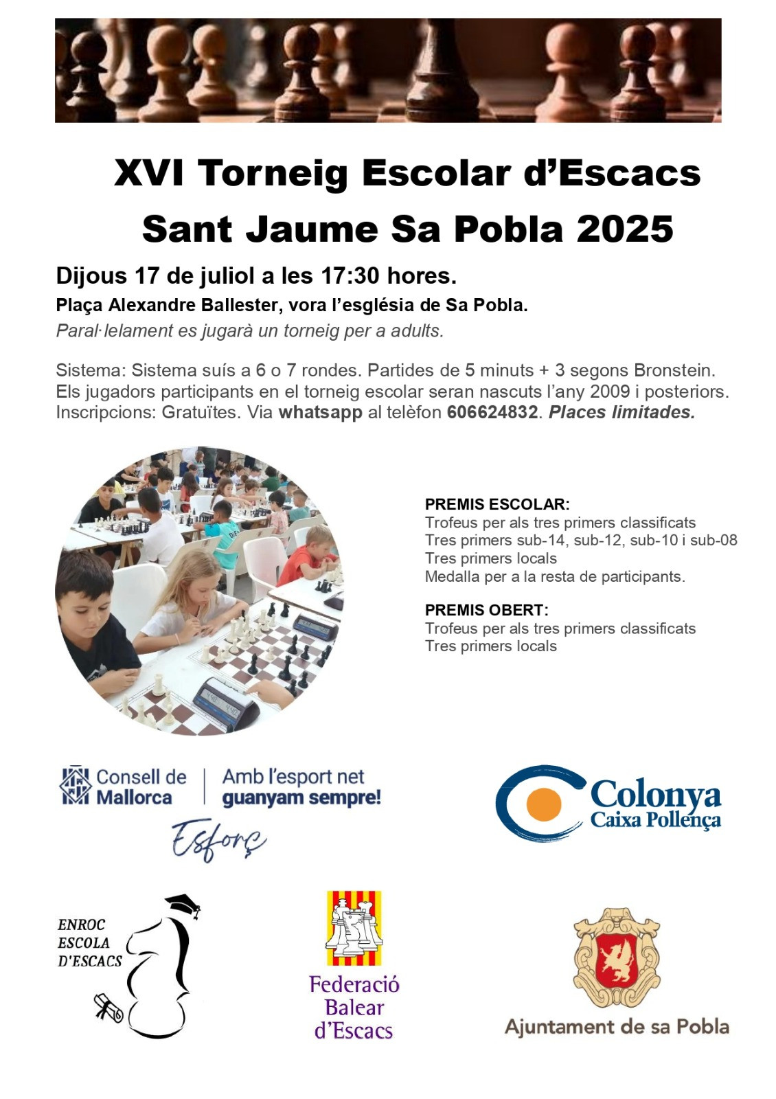 XVI TORNEIG ESCOLAR D’ESCACS