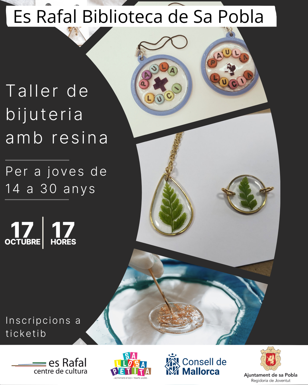 Taller bijuteria amb resina per a joves