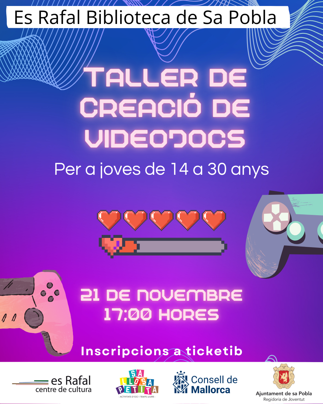 Taller de creació de videojocs per a joves