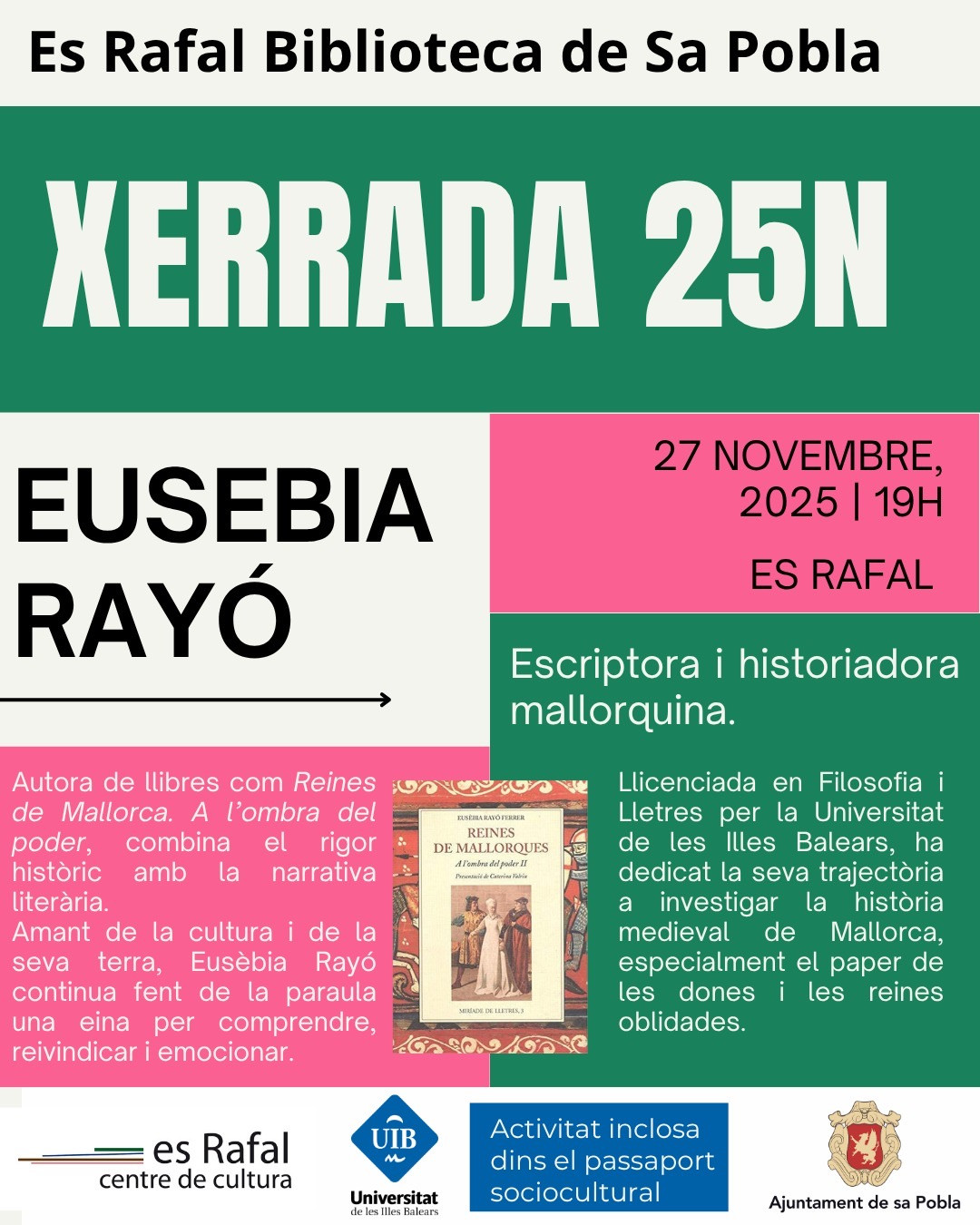 Xerrada 25N. Eusebia Rayó