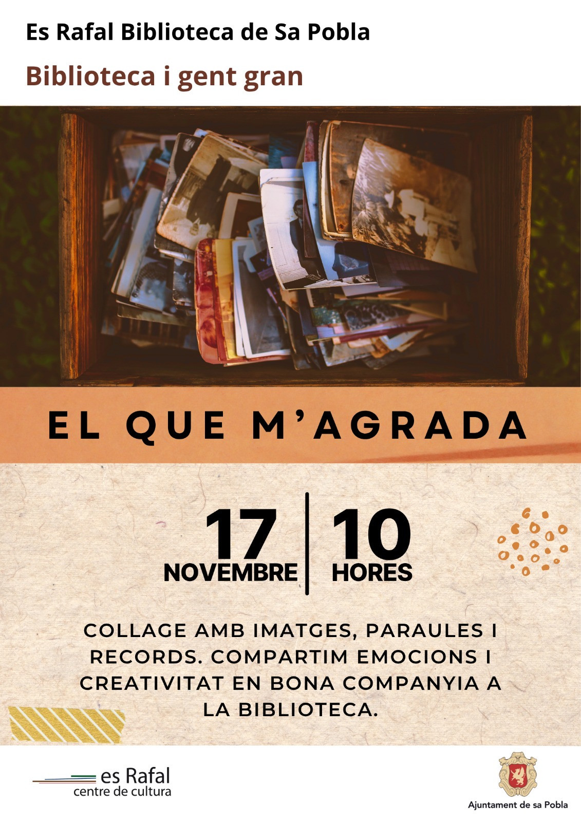 Taller “El que m’agrada”. Biblioteca i Gent Gran
