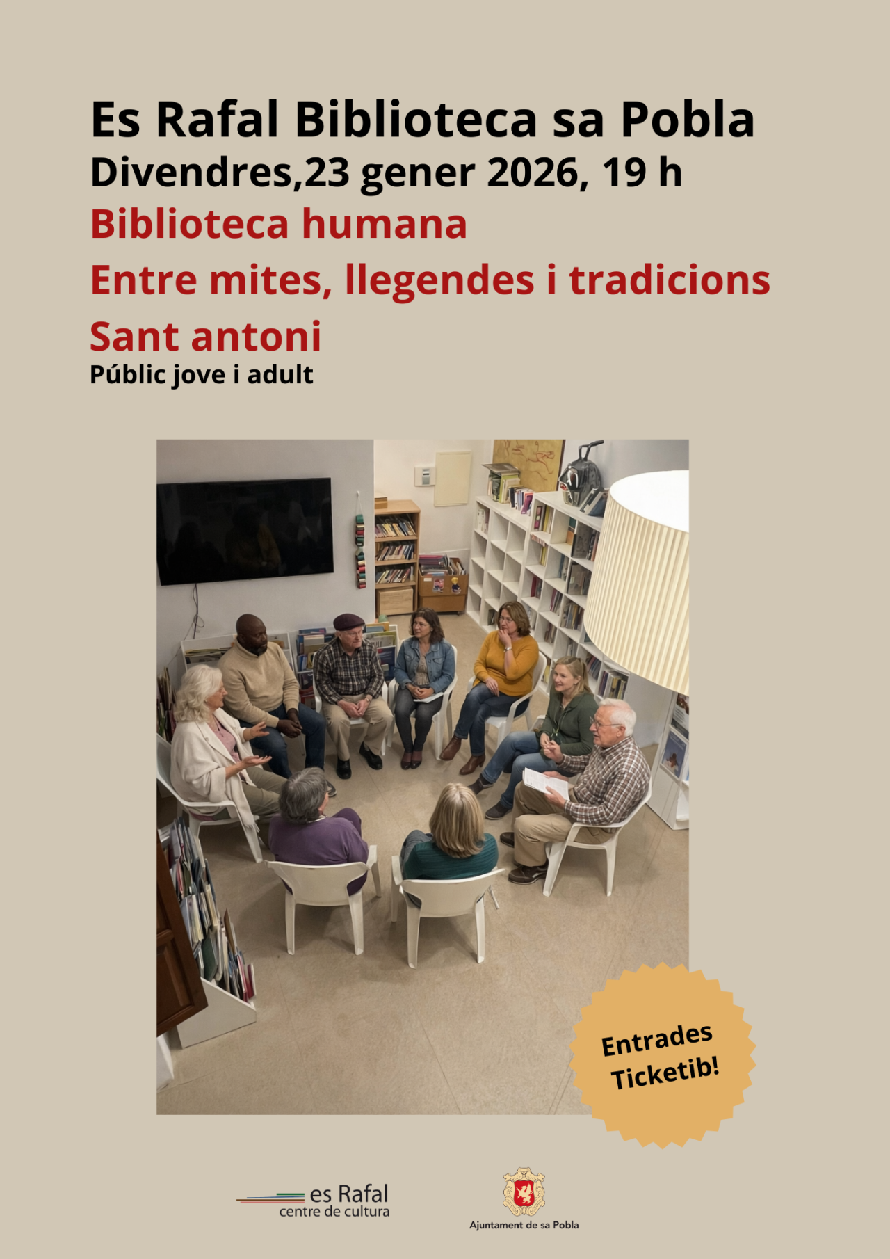 Biblioteca Humana "Entre mites, llegendes i tradicions. Sant Antoni
