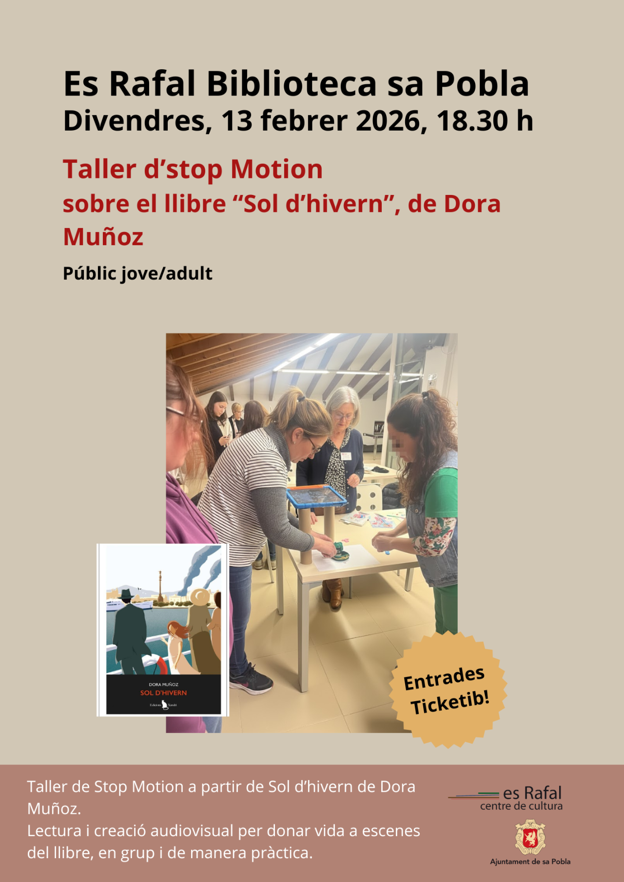 Taller de Stop Motion: “Sol d’hivern” de Dora Muñoz