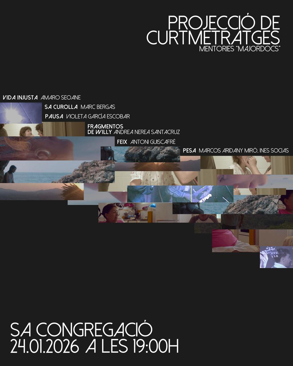 PROJECCIÓ DE CURTMETRATGES. Mentories ‘Majordocs’