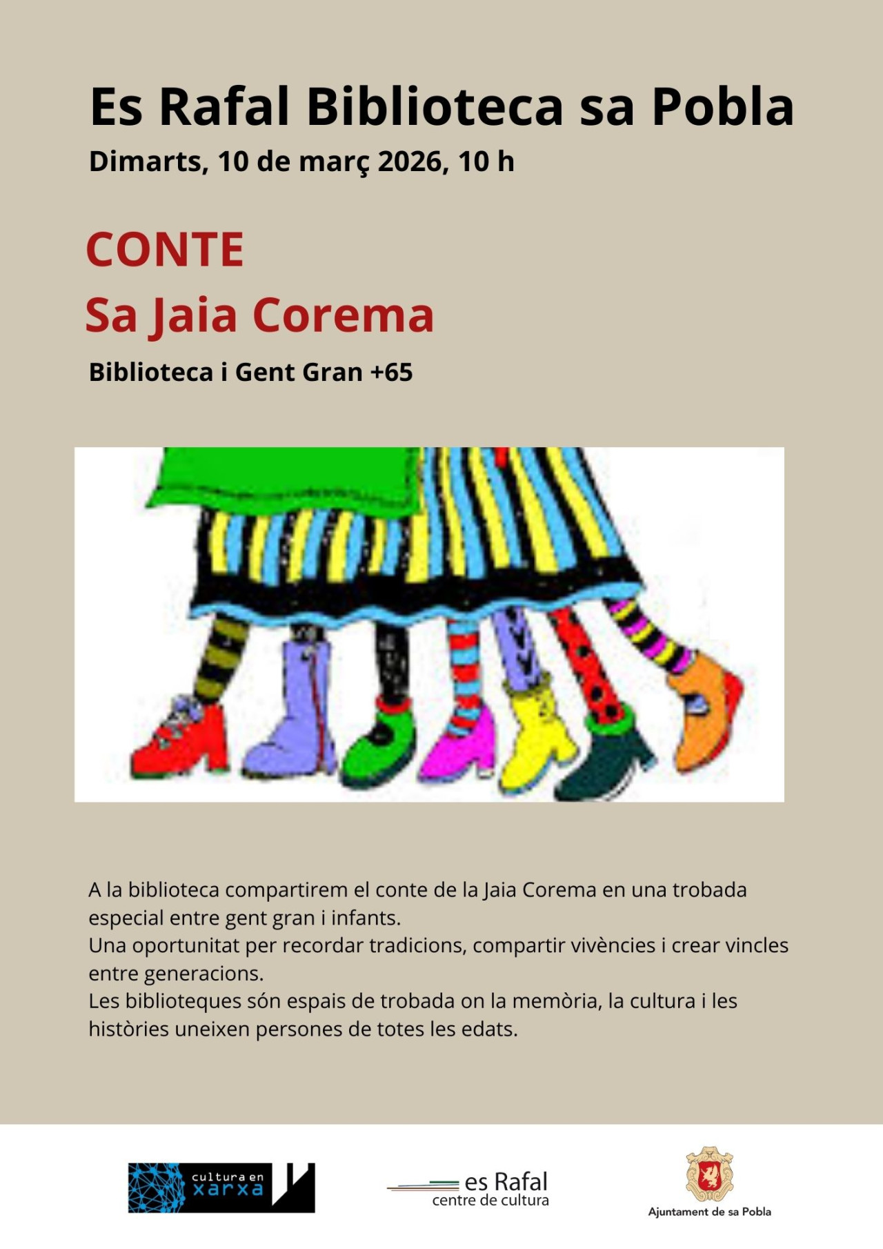 Biblioteca i Gent Gran: Conte Sa Jaia Corema