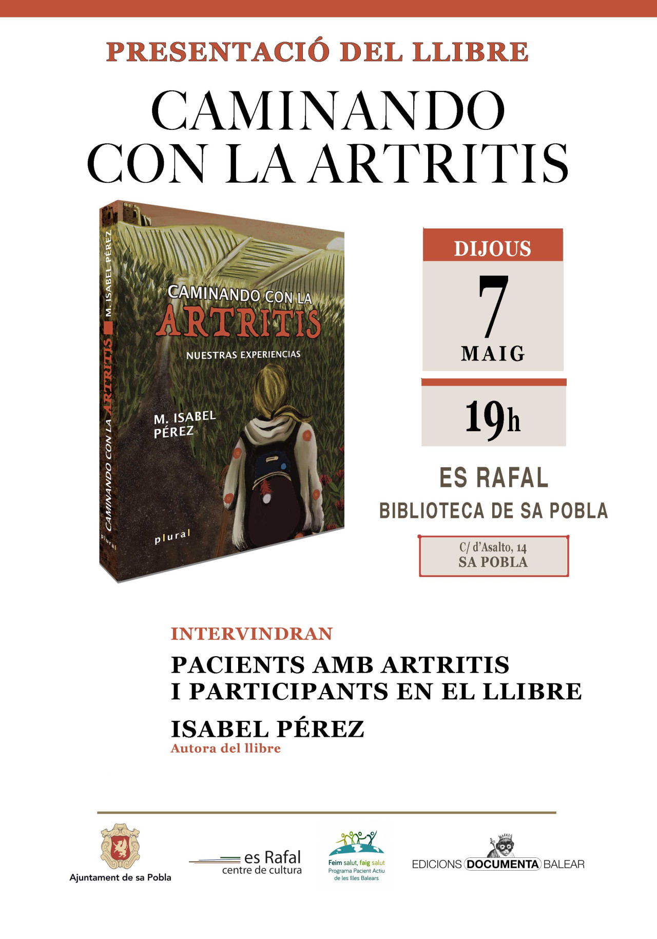 Presentació del llibre "Caminant amb l'artritis"