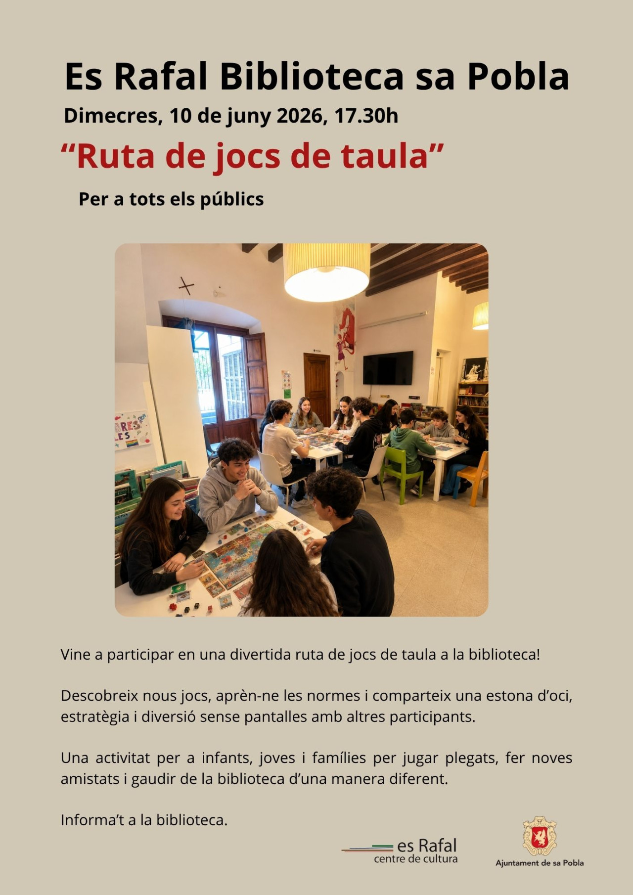Ruta de Jocs de Taula: Jocs a la Biblioteca