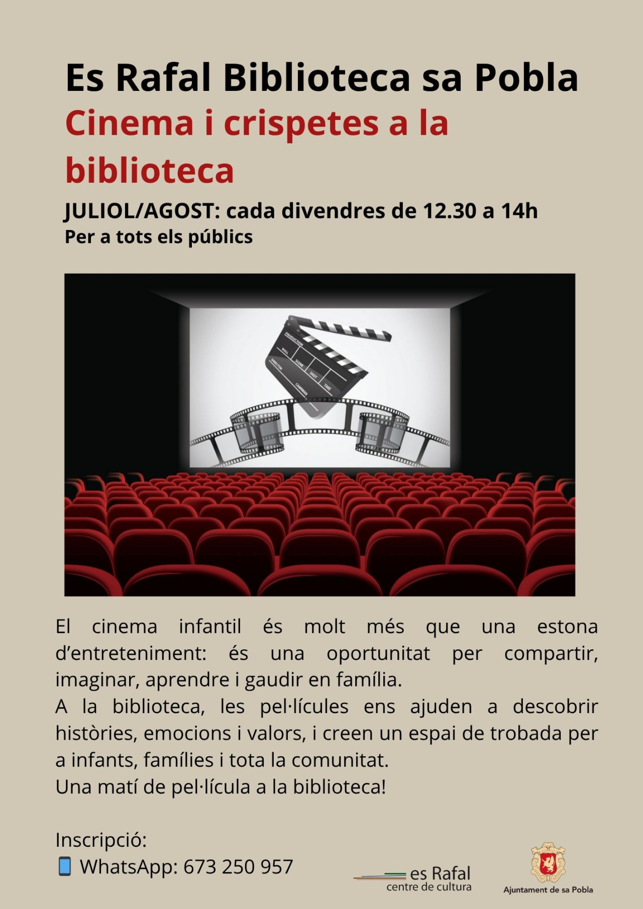 Cinema i crispetes a la biblioteca