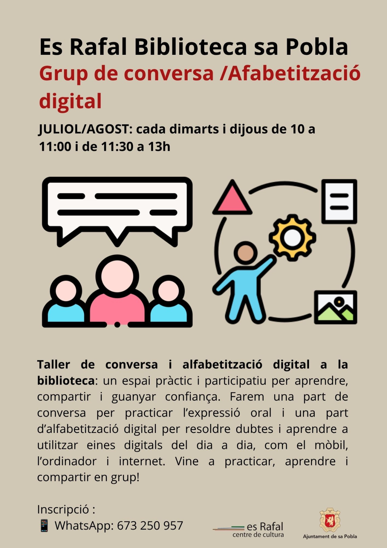Grup de conversa / Alfabetització digital 