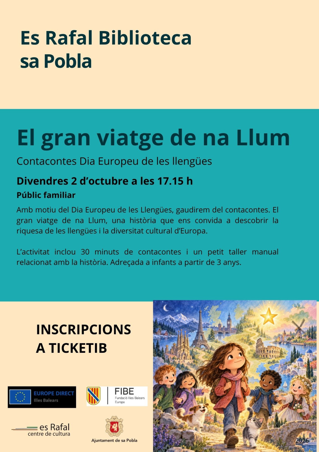 Contacontes dia Europeu de les llengües: El gran viatge de na Llum
