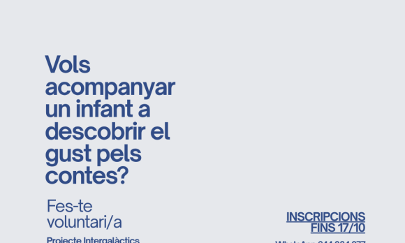 Vols compartir una estona de lectura amb un infant?