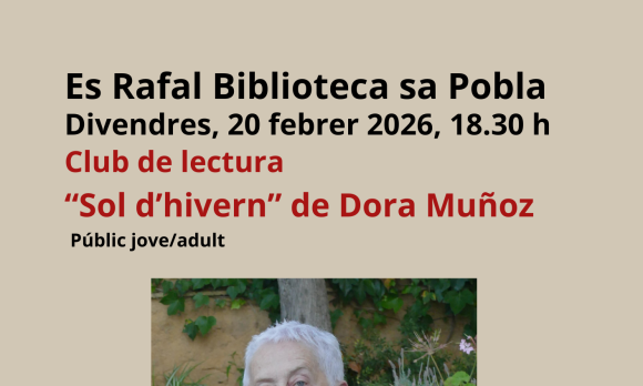 Club de lectura “Sol d’hivern” de Dora Muñoz