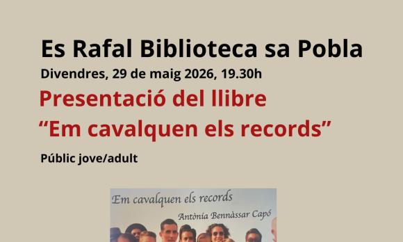 Presentació del llibre "Em cavalquen els records"