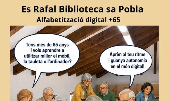 TALLER D’ALFABETITZACIÓ DIGITAL PER A MAJORS DE 65 ANYS