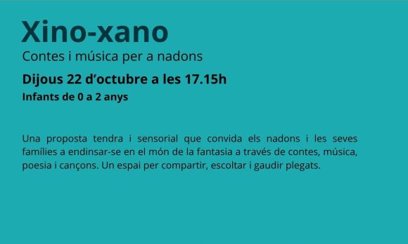 Xino-xano. Contes i música per a nadons de 0-2 anys